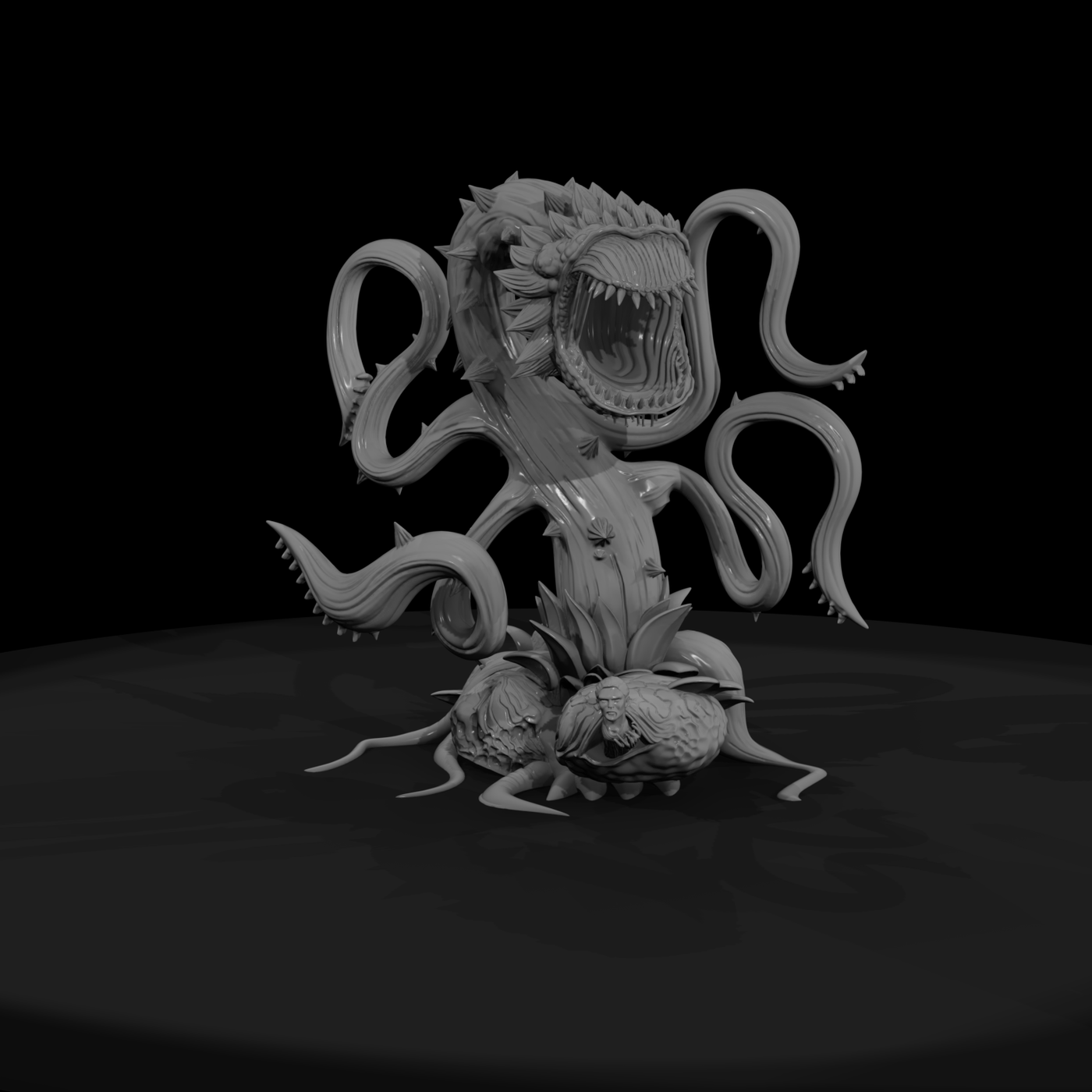Thornmaw Stylized Man‑Eating Thorned Plant Monster