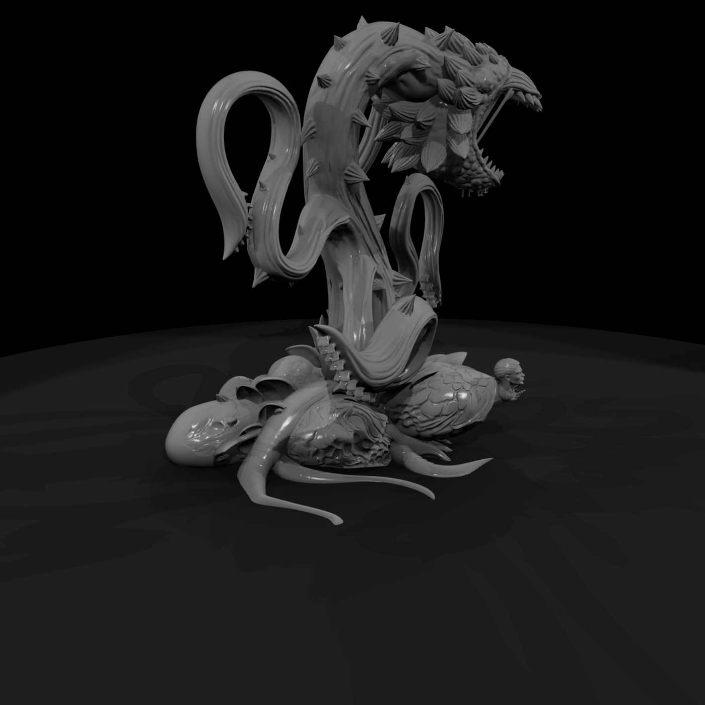 Thornmaw Stylized Man‑Eating Thorned Plant Monster