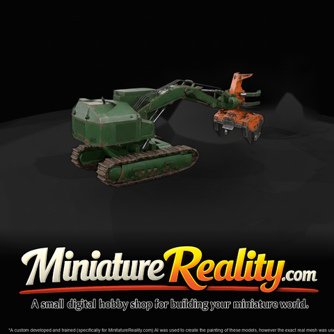 Tigercat 822 Forestry Harvester — 3D Printable Miniature