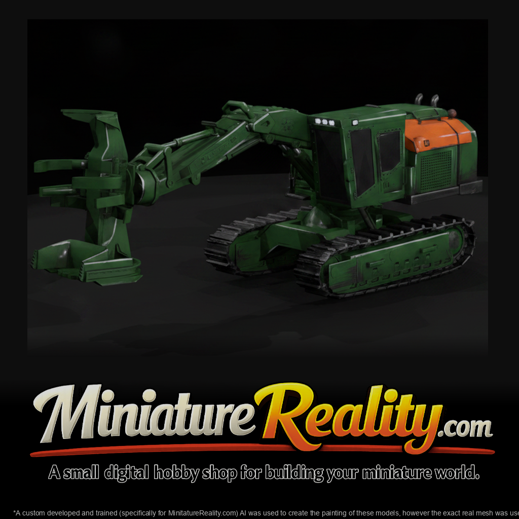 tigercat-822-forestry-harvester-3d-printable-miniature-455660