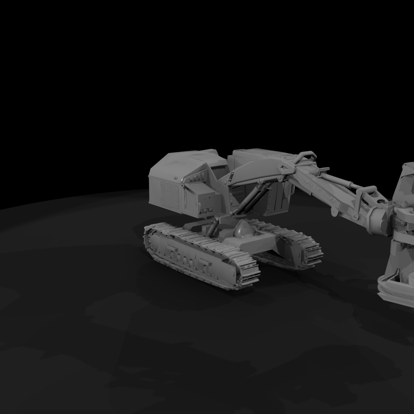 Tigercat 822 Forestry Harvester — 3D Printable Miniature