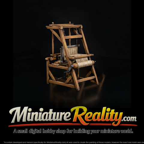 Traditional Wooden Weaving Loom — Miniature