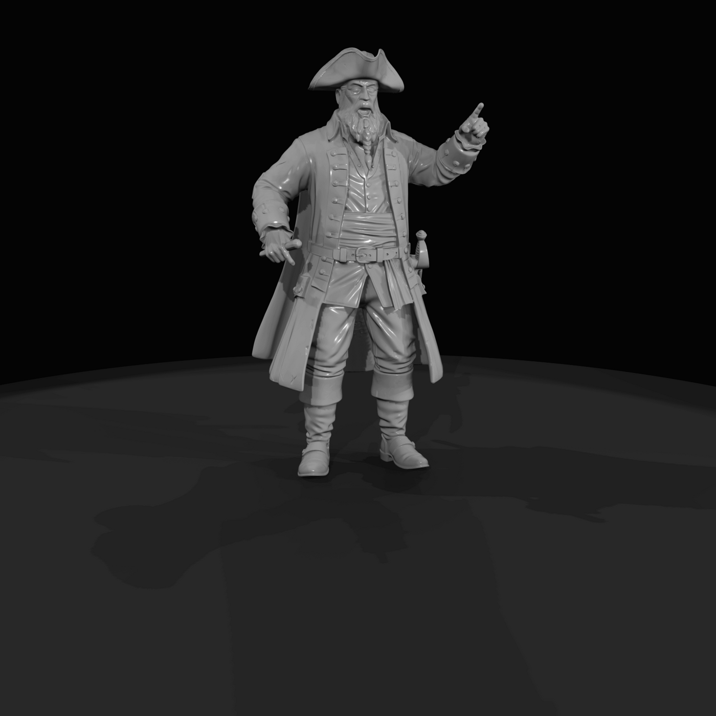 Traditional Pirates Captain Elias Grey (1700s)