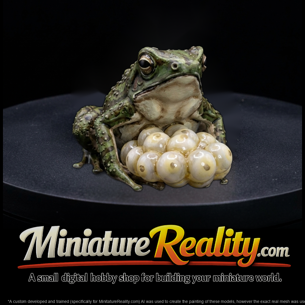 Tree Frog with Egg Clutch