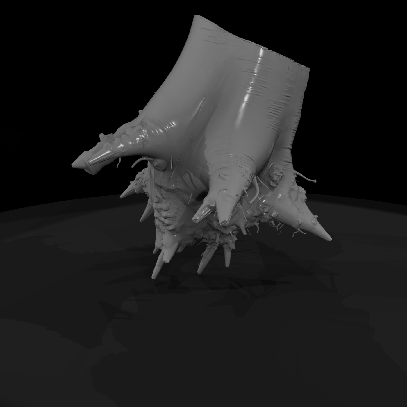 Tree Stump with Exposed Roots — High‑Detail Sculpt