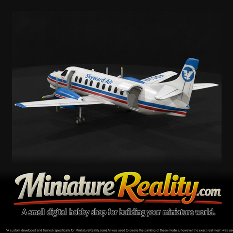 Twin Engine Commuter miniature, three-quarter view