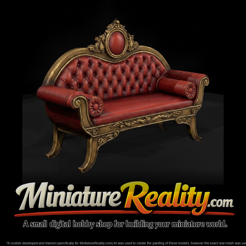 Two-seat settee loveseat