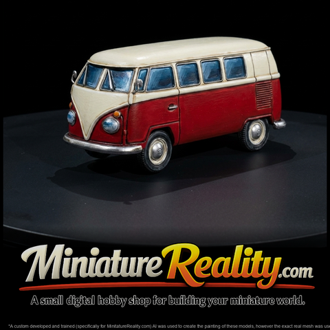 Classic VW Microbus T1 Diorama Van