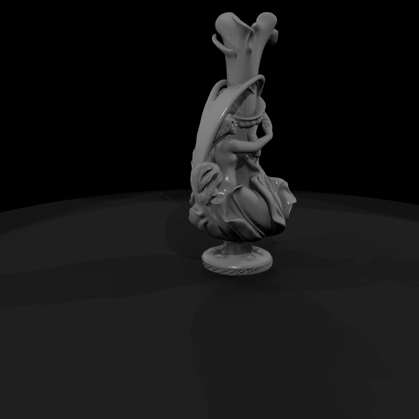 Untitled 222 decorative vase with female figure