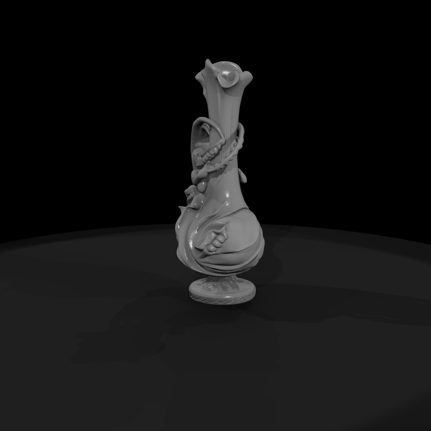 Untitled 222 decorative vase with female figure