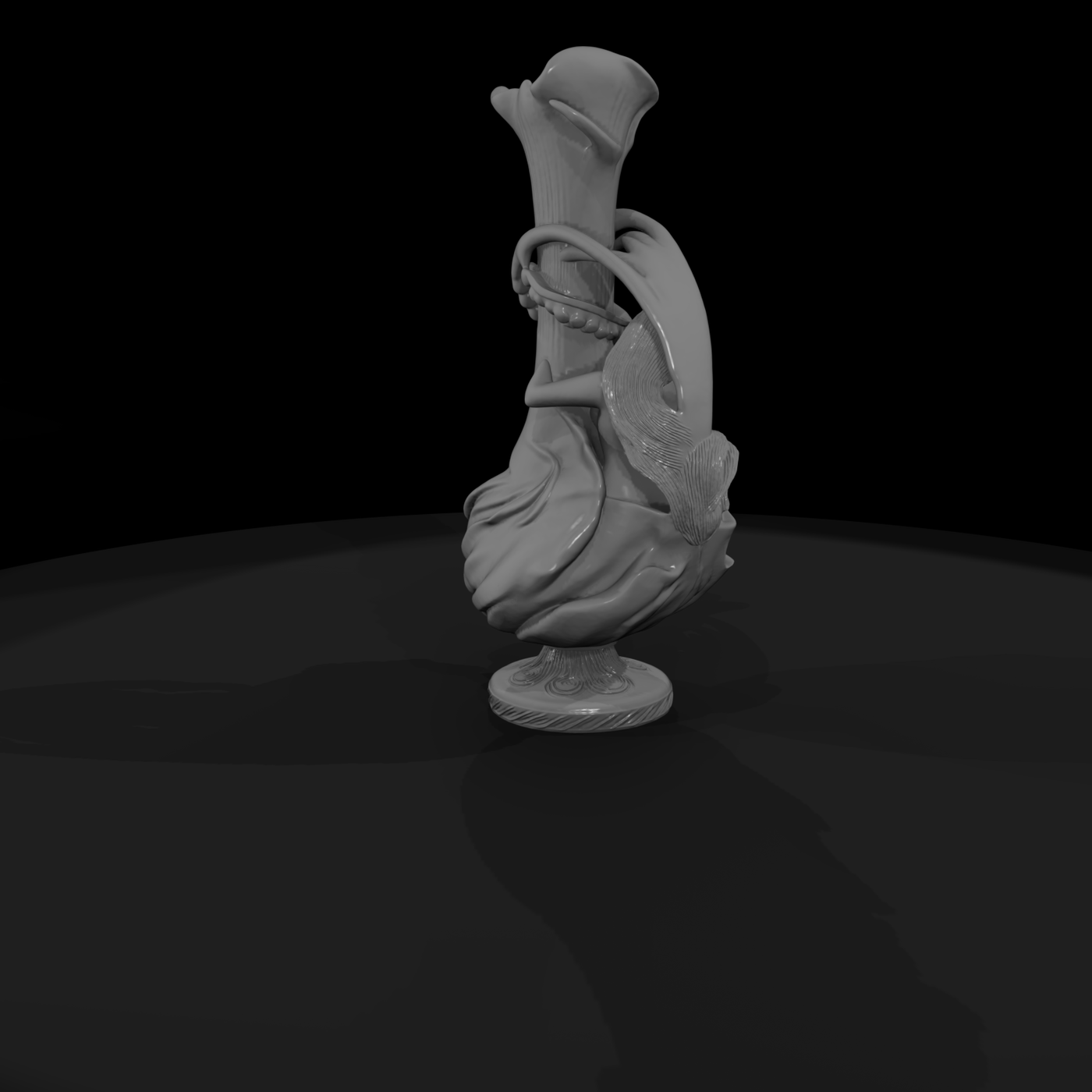 Untitled 222 decorative vase with female figure