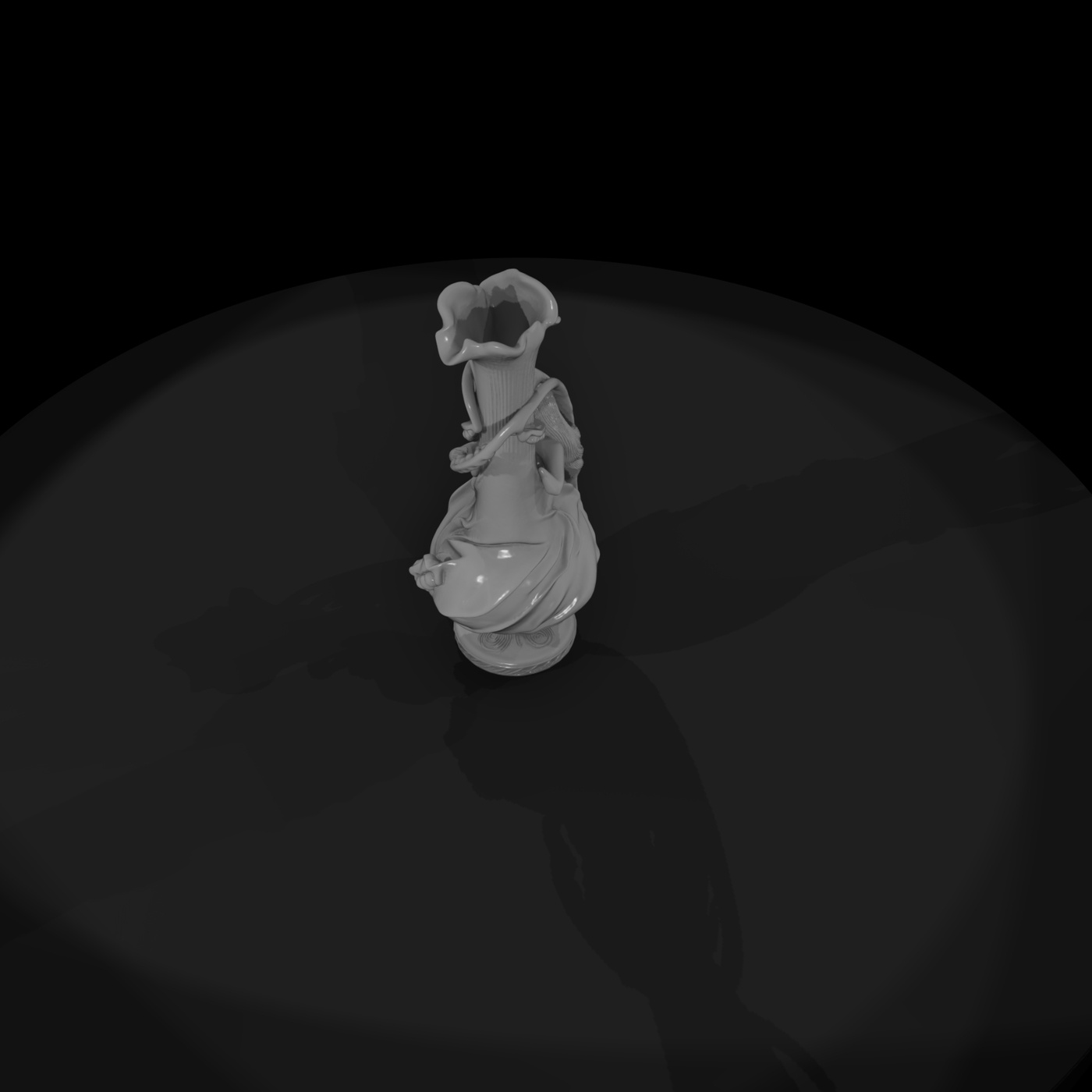 Untitled 222 decorative vase with female figure