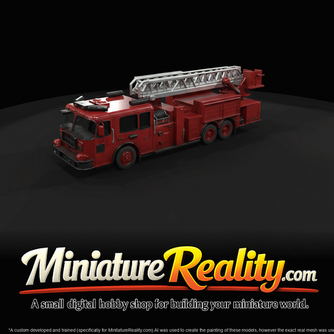 US Fire Truck (Printable Miniature)
