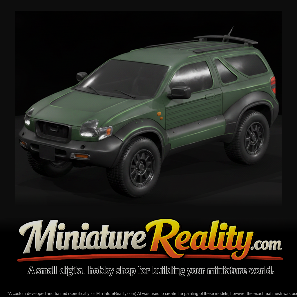 Vehicross-style Compact SUV miniature, three-quarter view