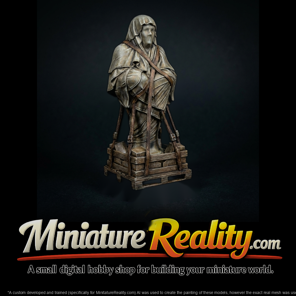 Veiled Faceless Conceptual Sculpture Bust