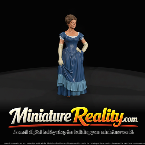 Victorian Dress Female Miniature