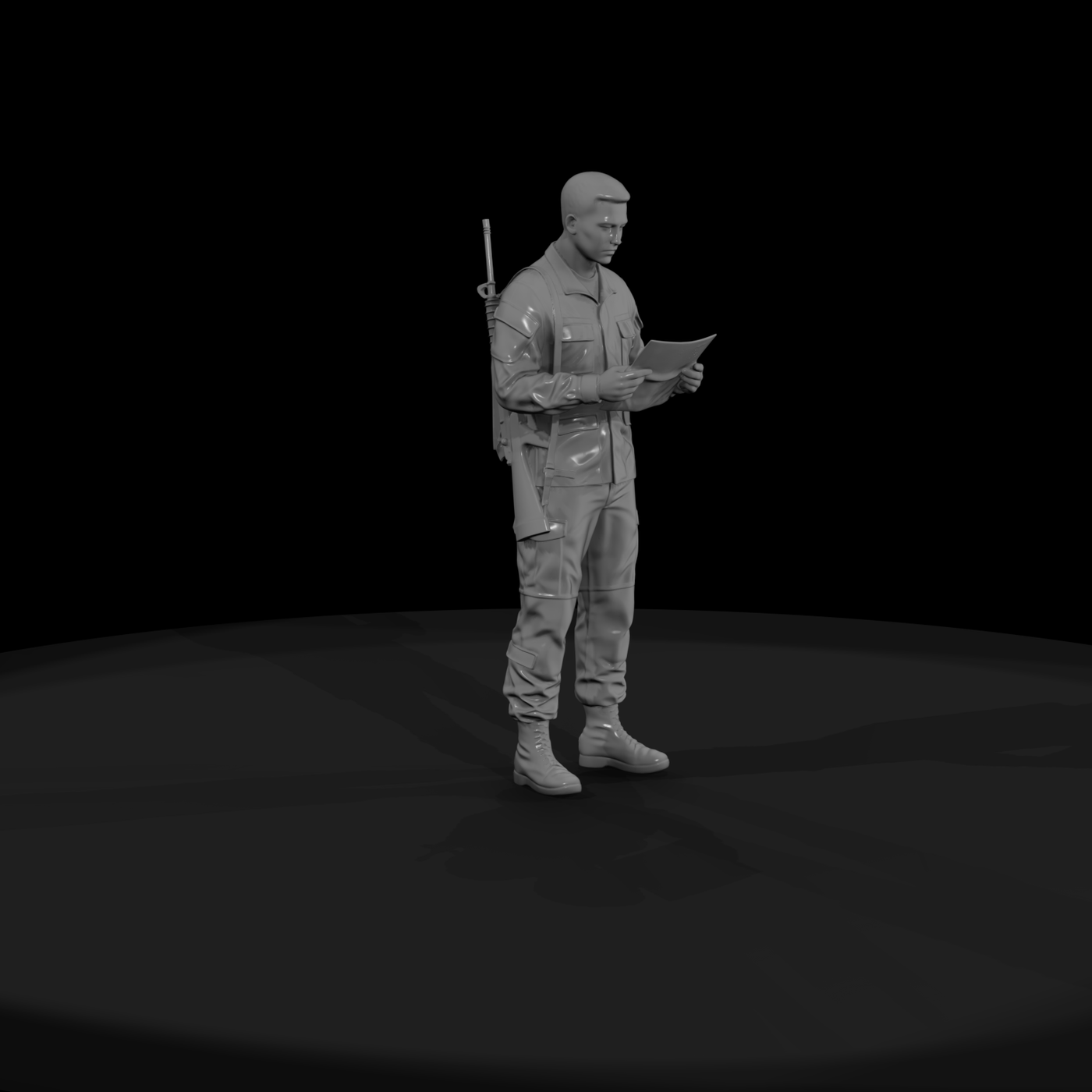 Vietnam‑Era Infantry Soldier — Standing 28mm Miniature