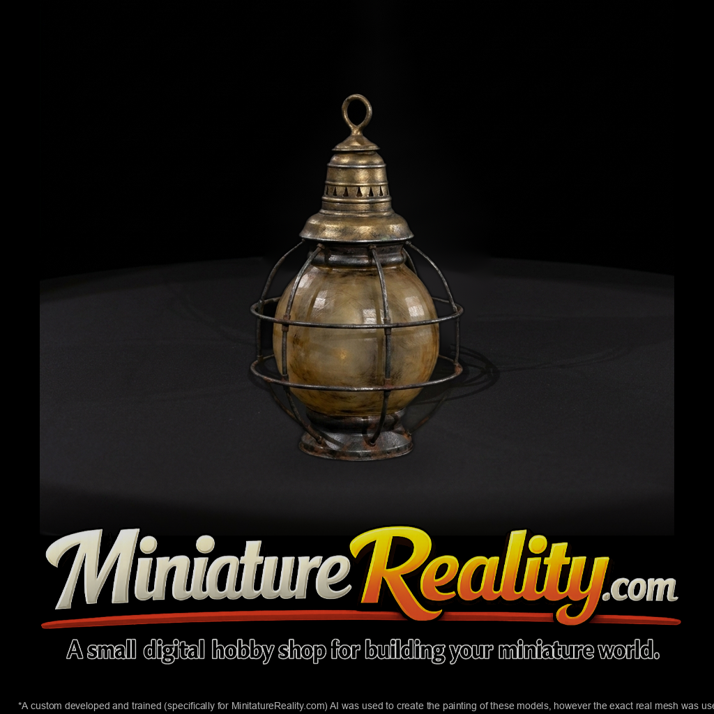 Vintage Nautical Cage Lantern (HO Scale