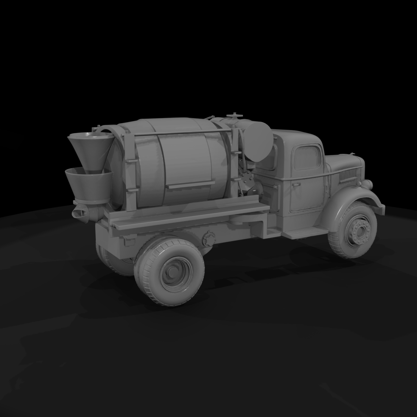 Vintage Cement Mixer Truck