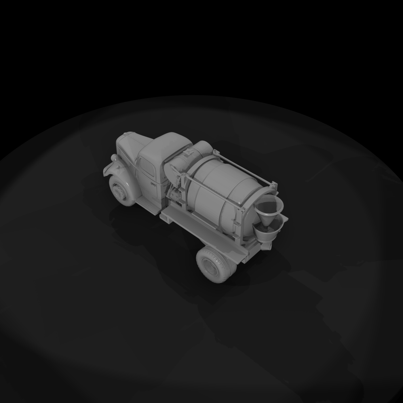 Vintage Cement Mixer Truck