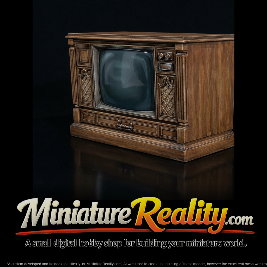 Vintage Console Television