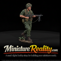 United States Army M60 Machine Gunner miniature, three-quarter view — thumbnail 1