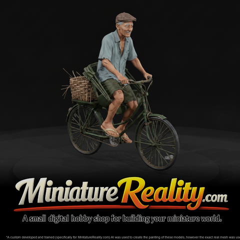 Civilian Cyclo Driver miniature, three-quarter view