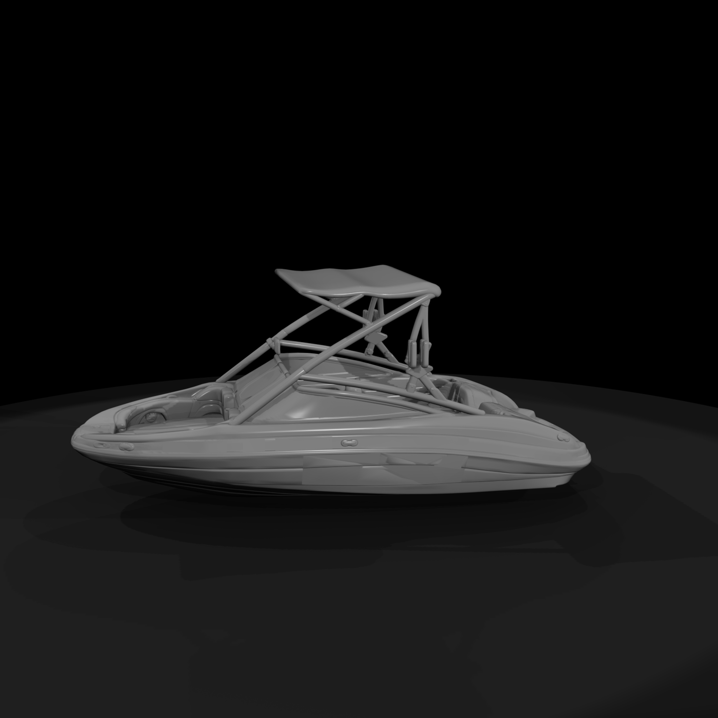 Wakeboard Bowrider Boat with Tower & Bimini