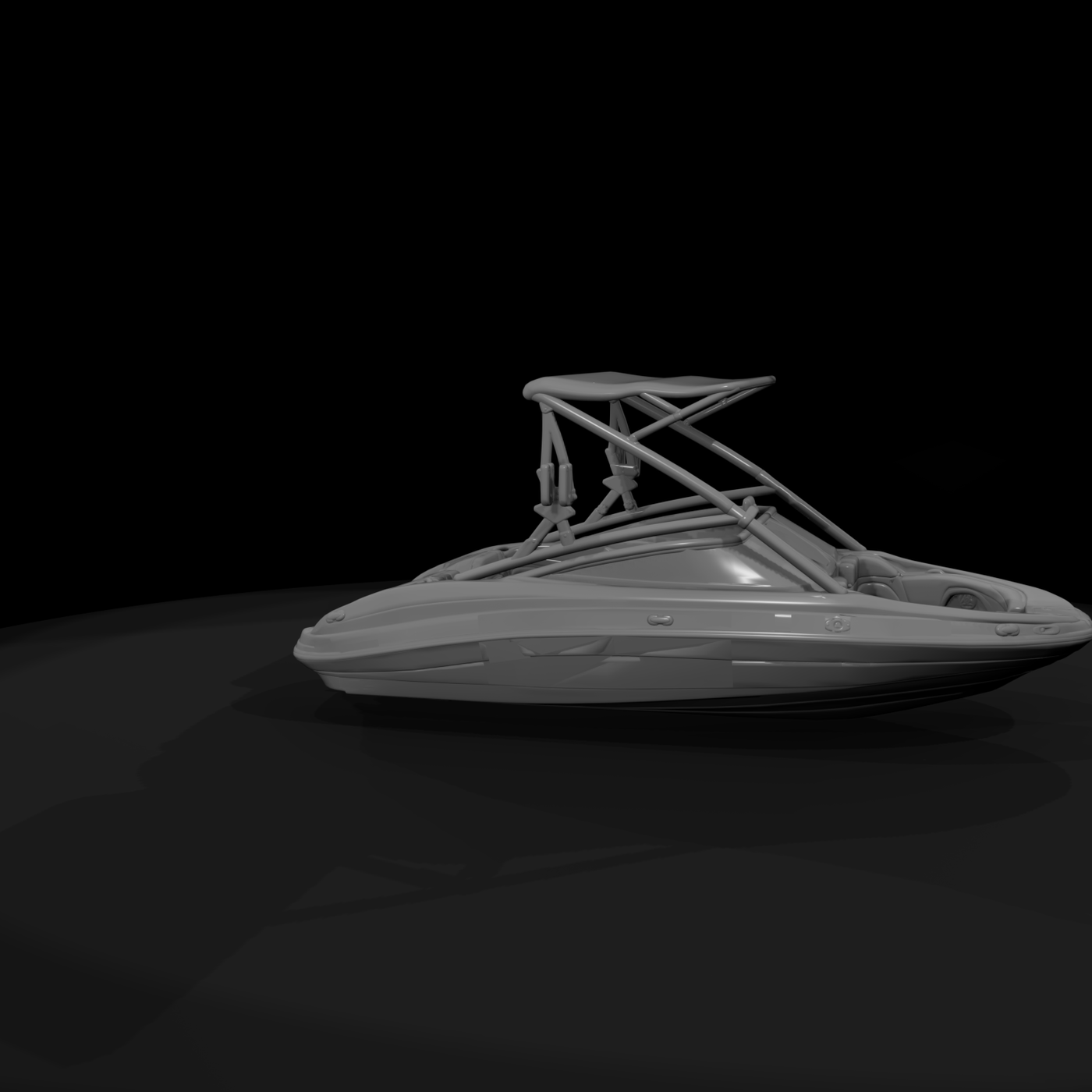 Wakeboard Bowrider Boat with Tower & Bimini
