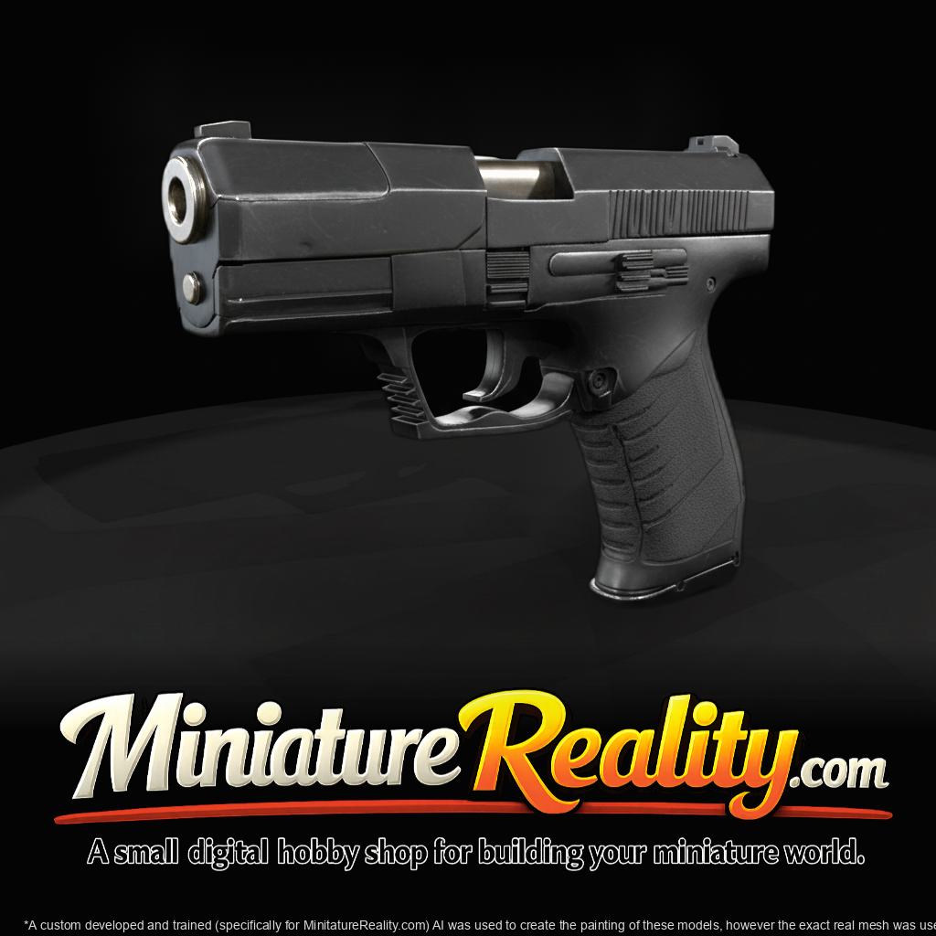Walther Walther P99 Semi-Automatic Pistol (3D Printable Model) Semi-Automatic Pistol (3D Printable Model)