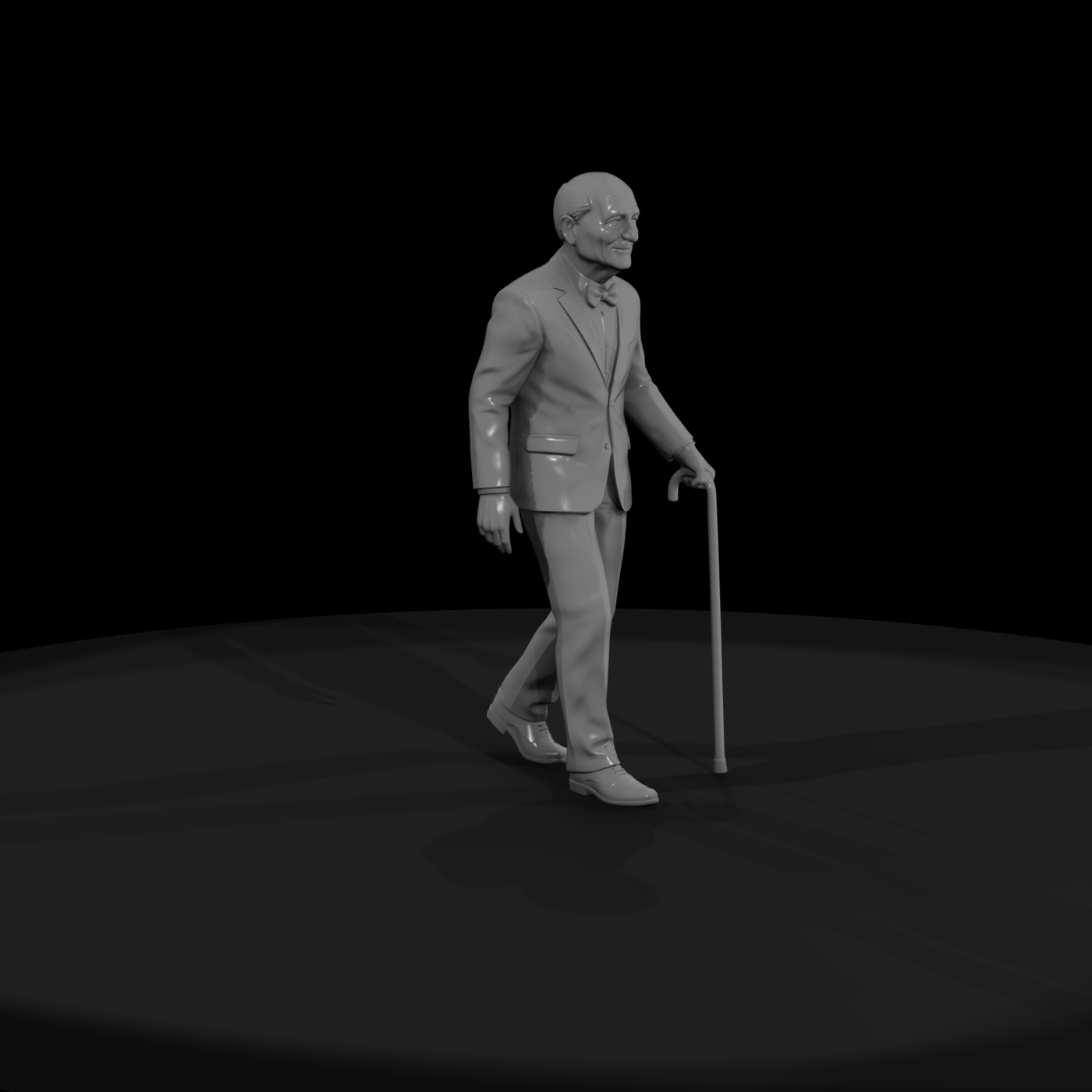 well dressed elderly man