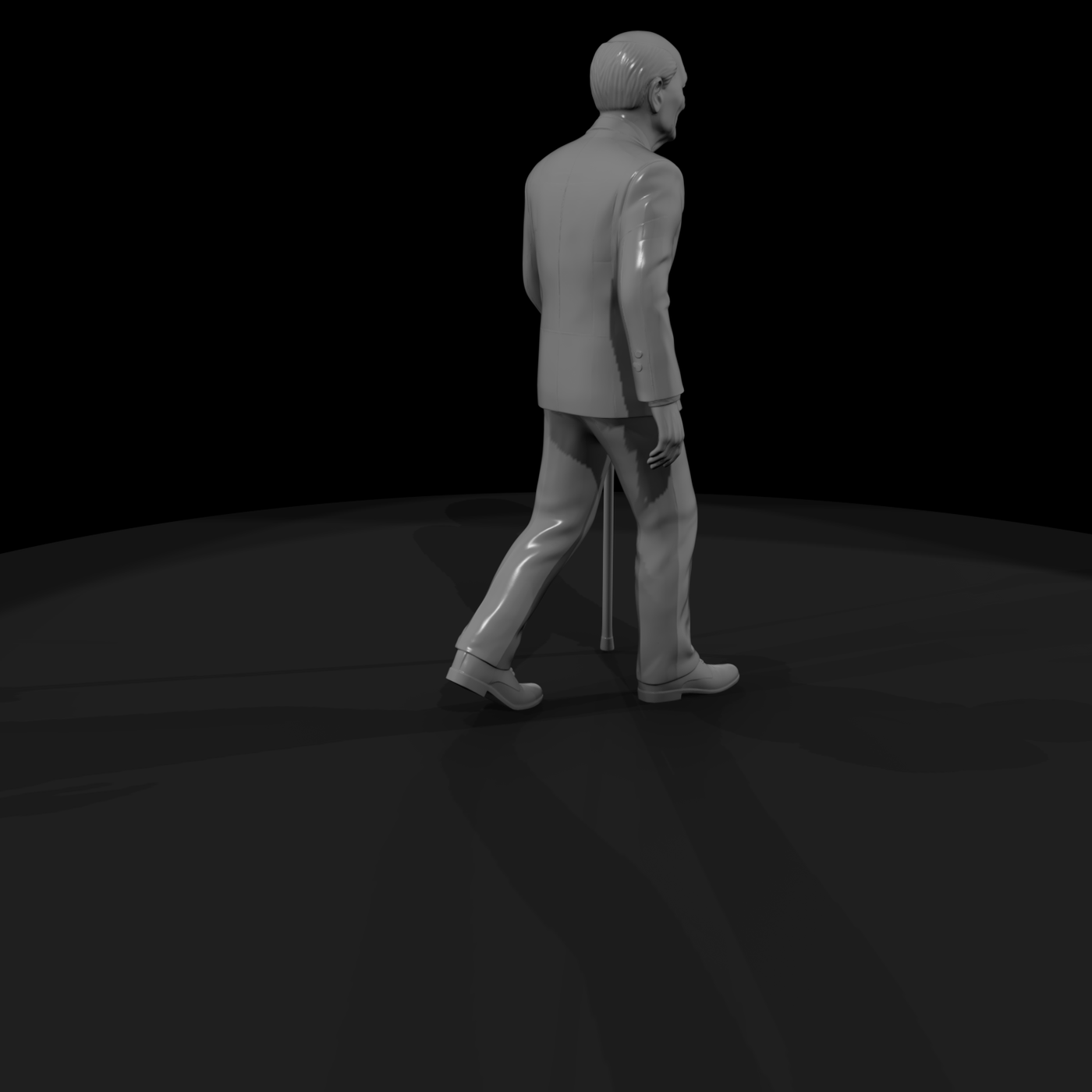 well dressed elderly man
