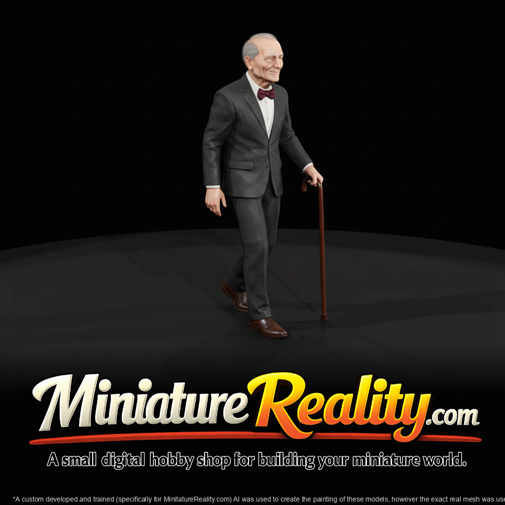 well dressed elderly man