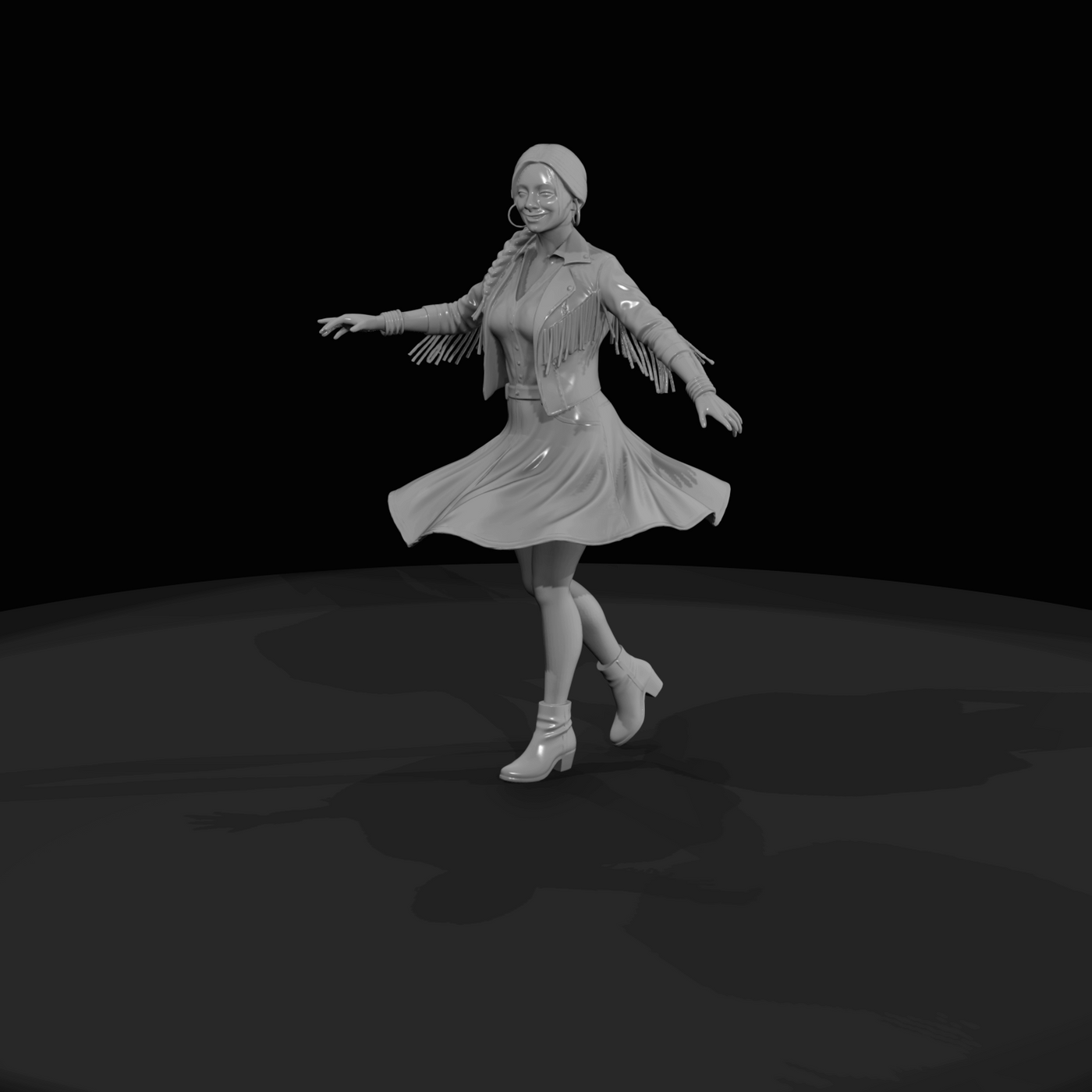 Western Bar Line Dancer (estimated)