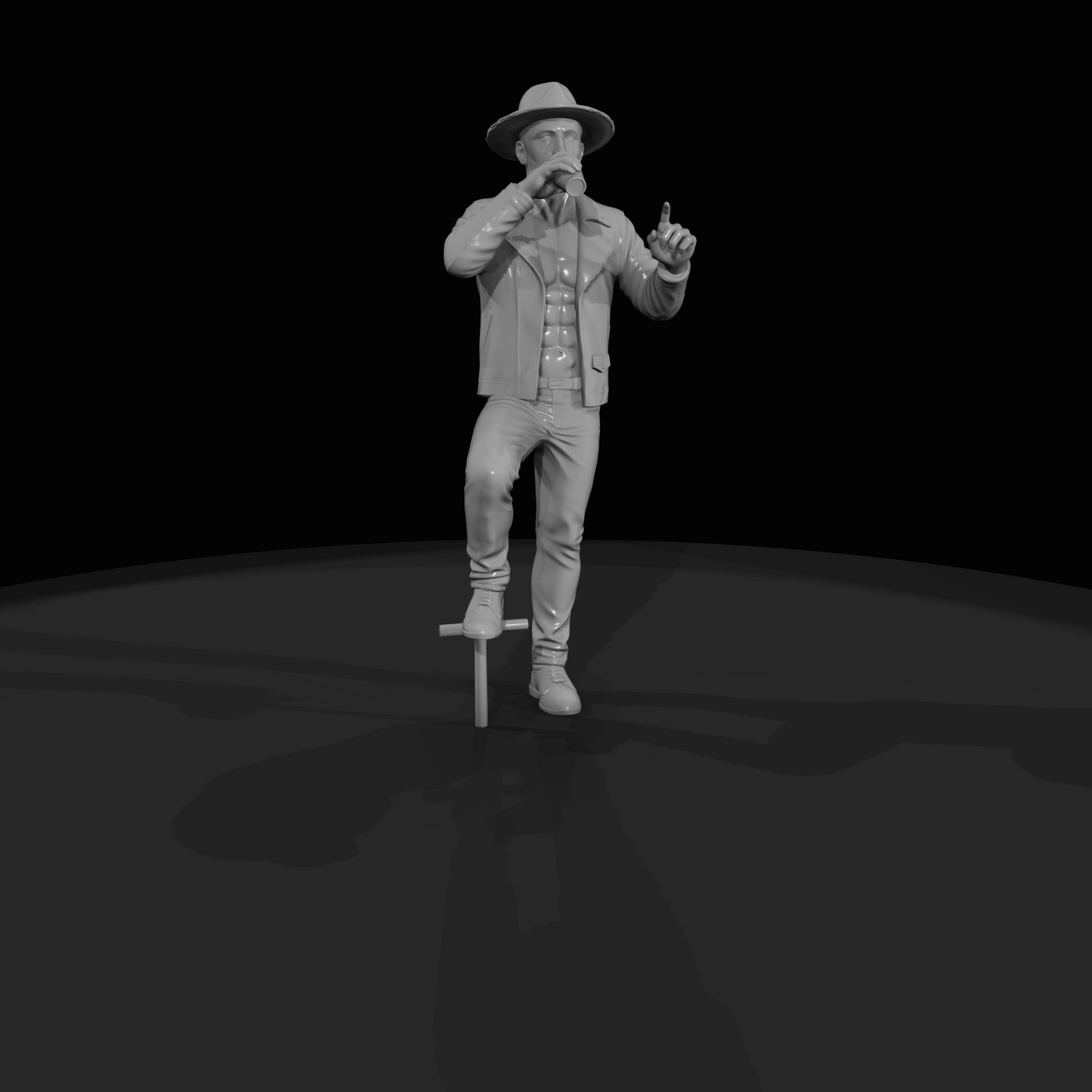 Western Bar Young Man Wearing (estimated)