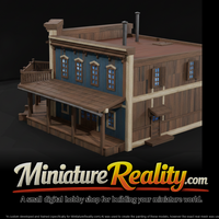 Wild West D miniature, three-quarter view — thumbnail 1