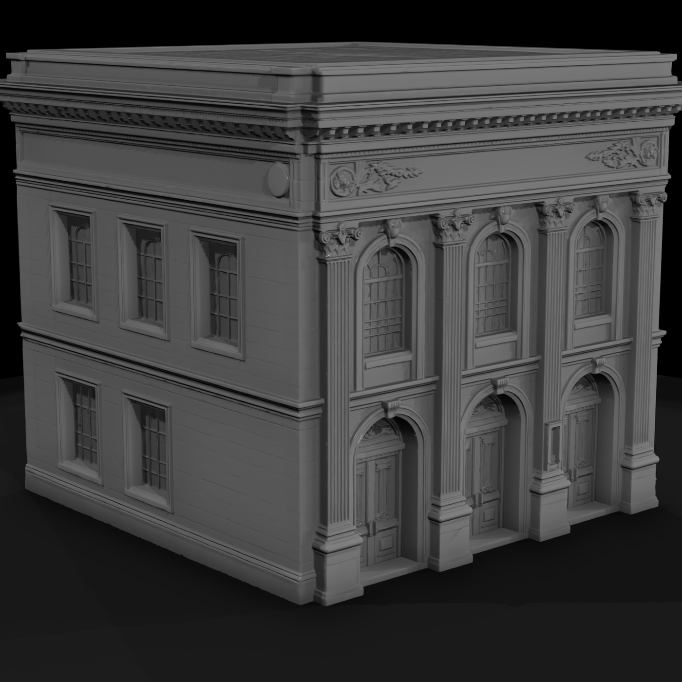 1870s Wild West Opera House Facade
