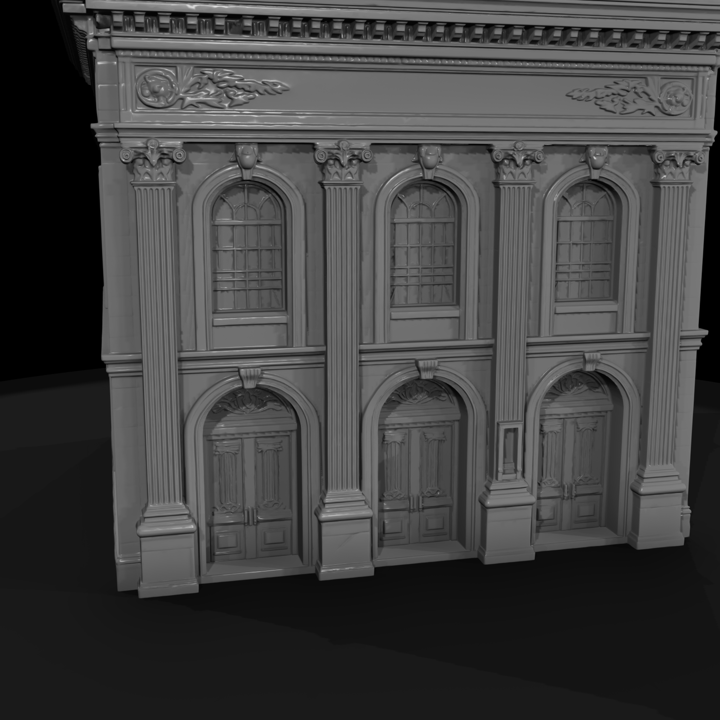 1870s Wild West Opera House Facade