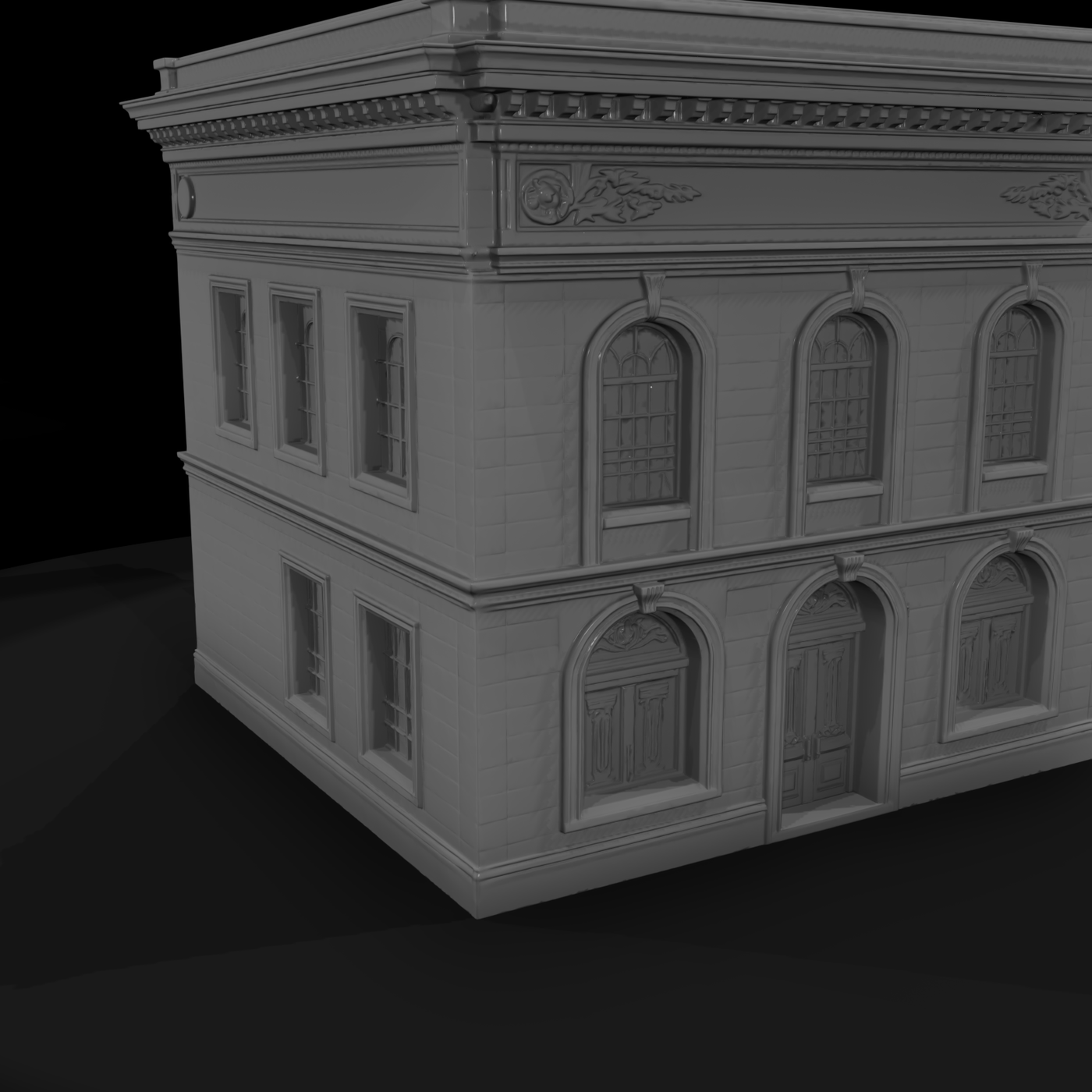 1870s Wild West Opera House Facade