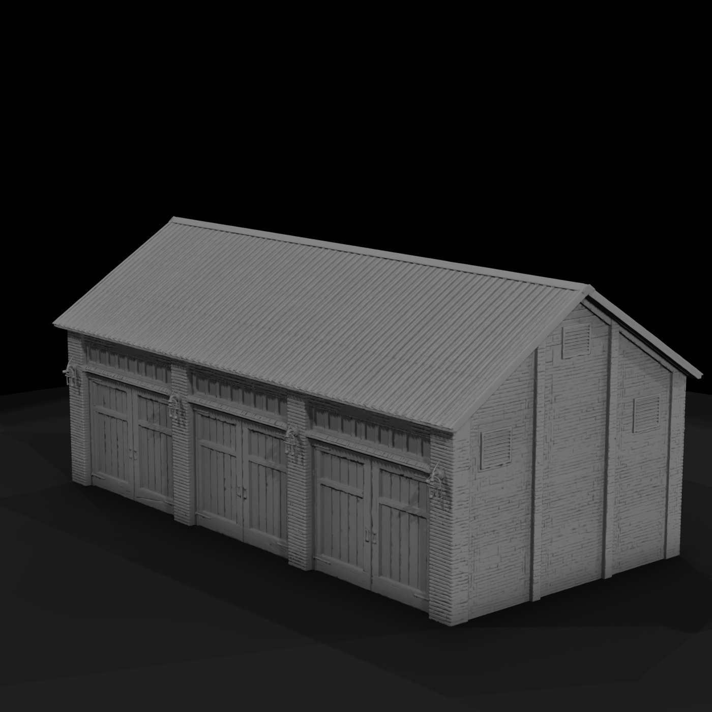 1870s Wild West Brick Warehouse