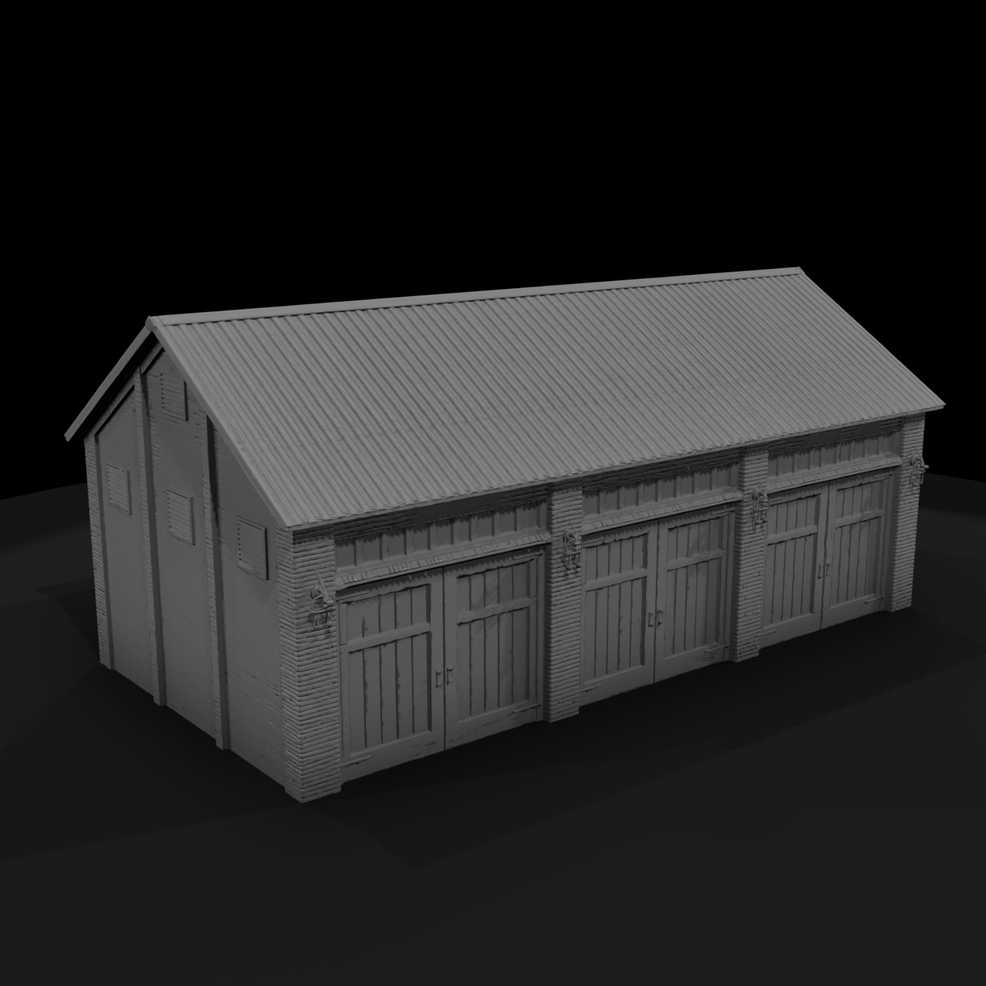 1870s Wild West Brick Warehouse