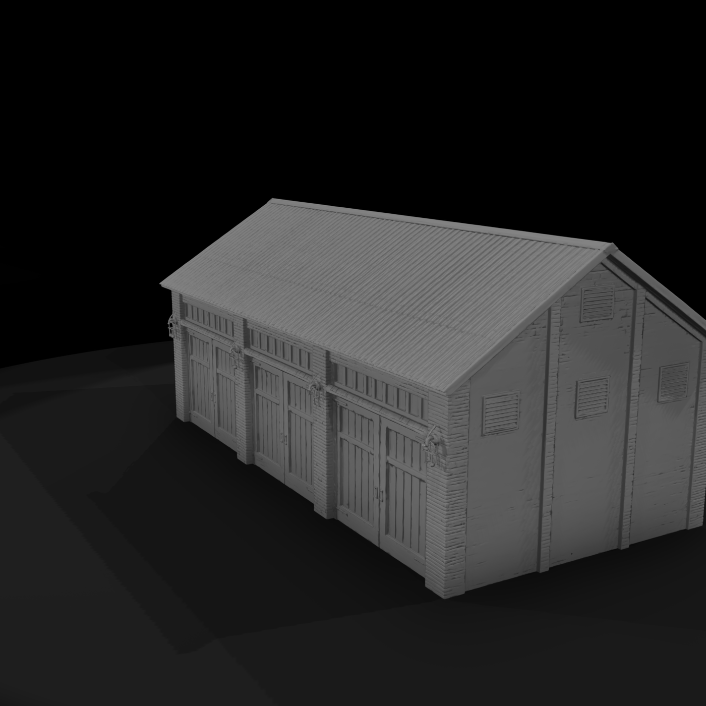 1870s Wild West Brick Warehouse