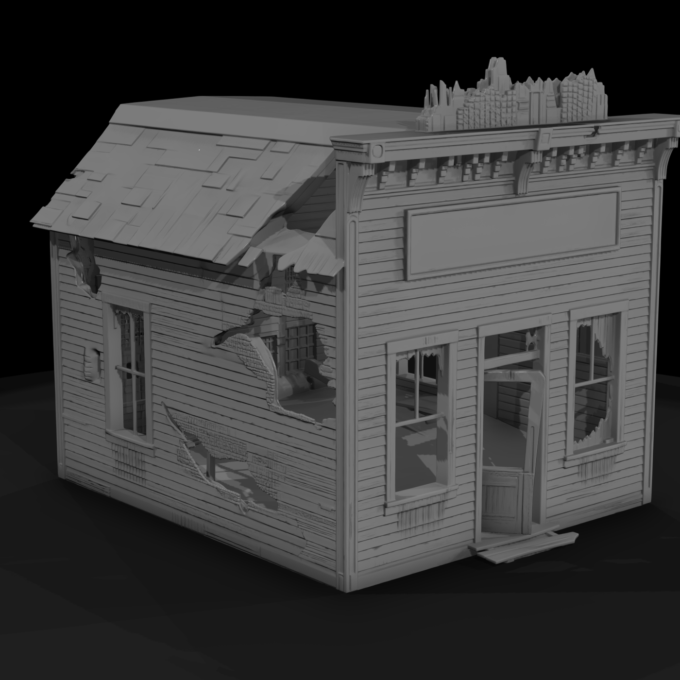 Ruined False-Front Telegraph Office