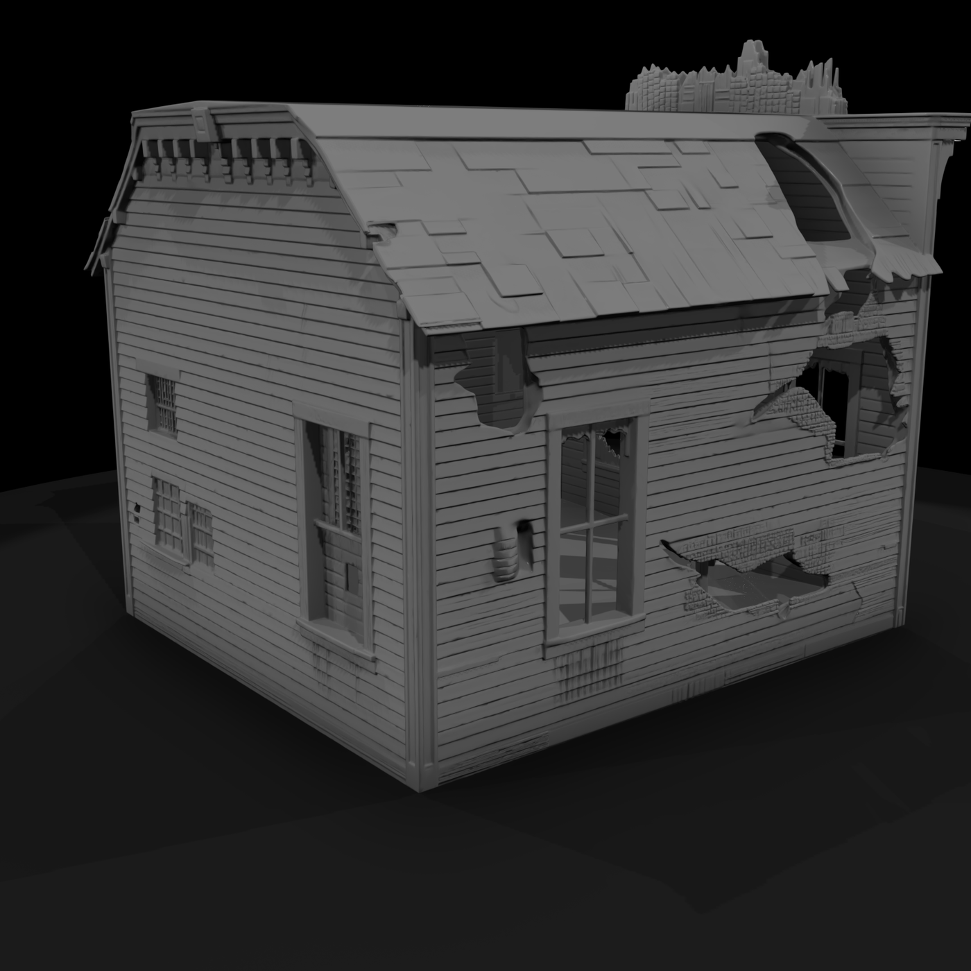 Ruined False-Front Telegraph Office
