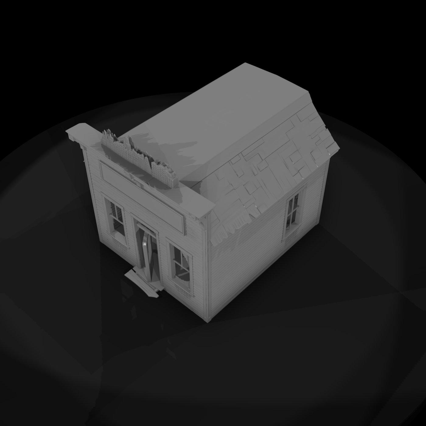 Ruined False-Front Telegraph Office