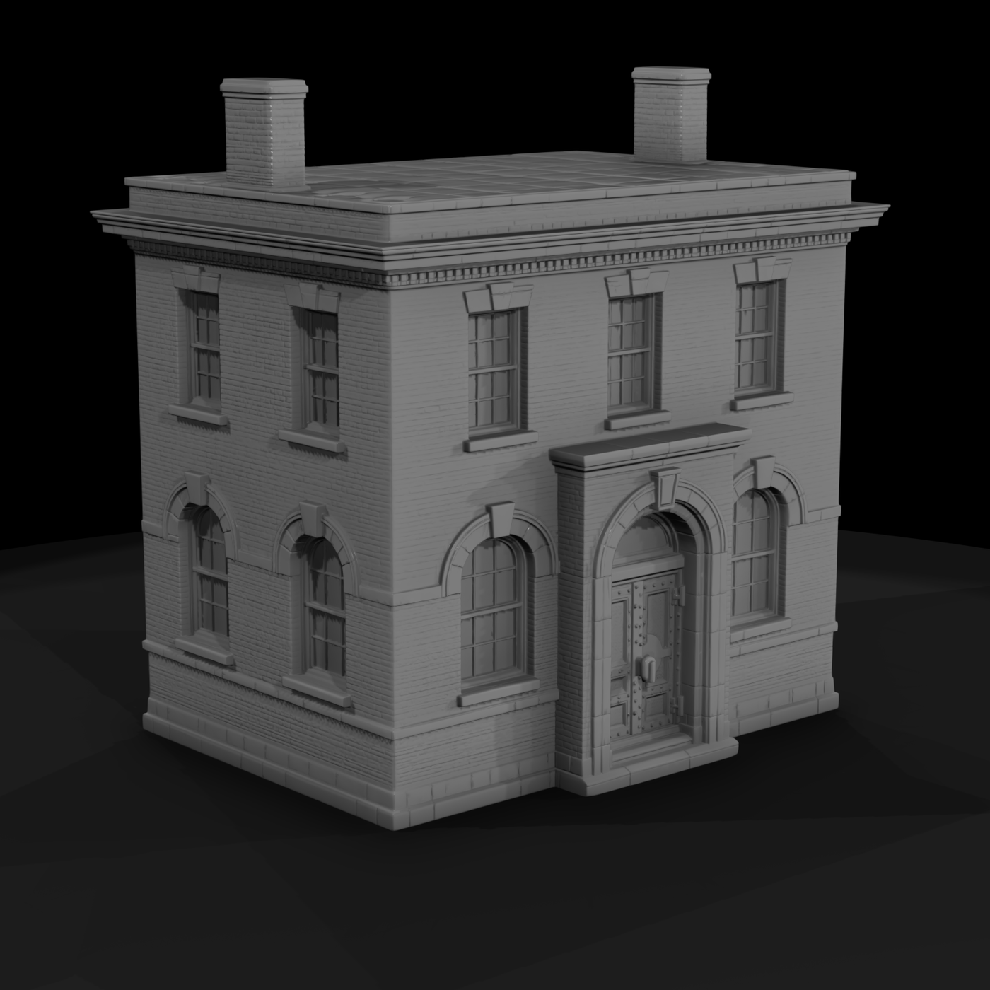 Wild West Two-Story Bank