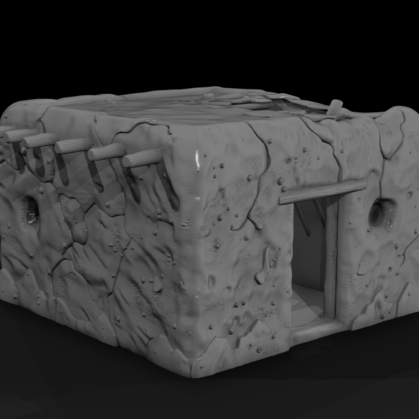 Ruined Adobe Dwelling Wild West