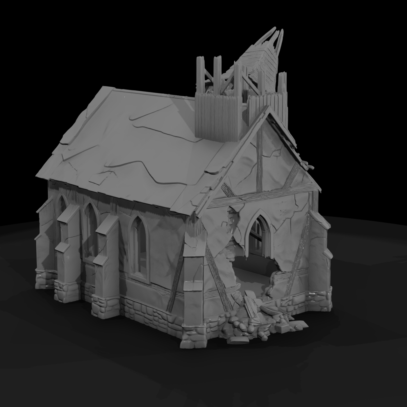 Wild West Ruined Church