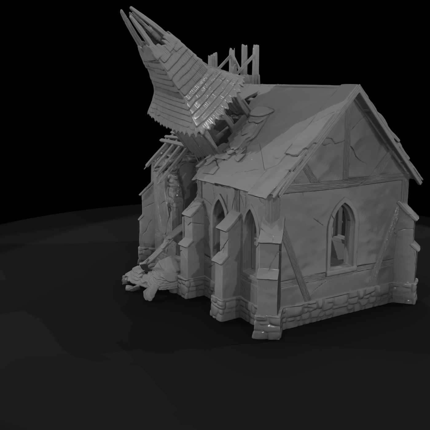 Wild West Ruined Church