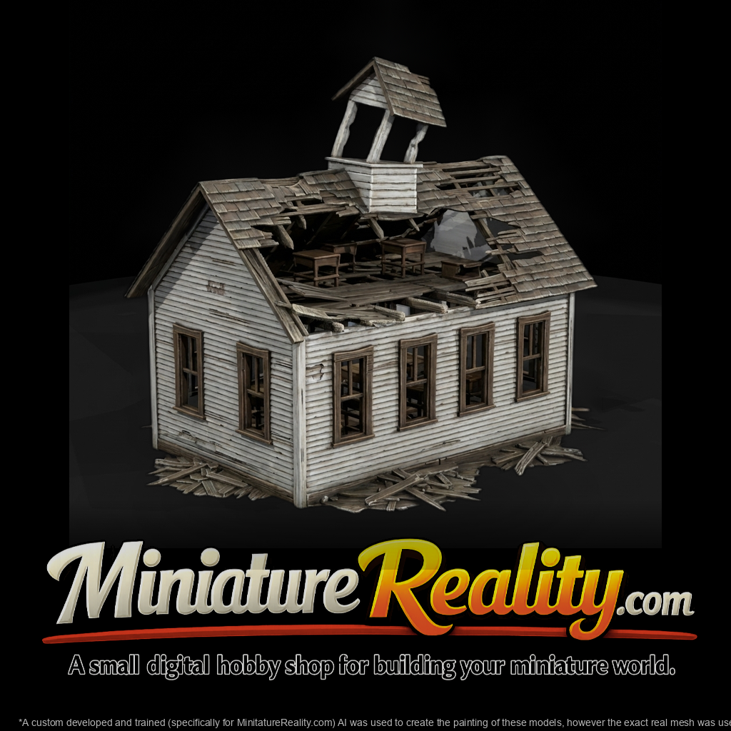 Wild West One-Room Schoolhouse Ruin